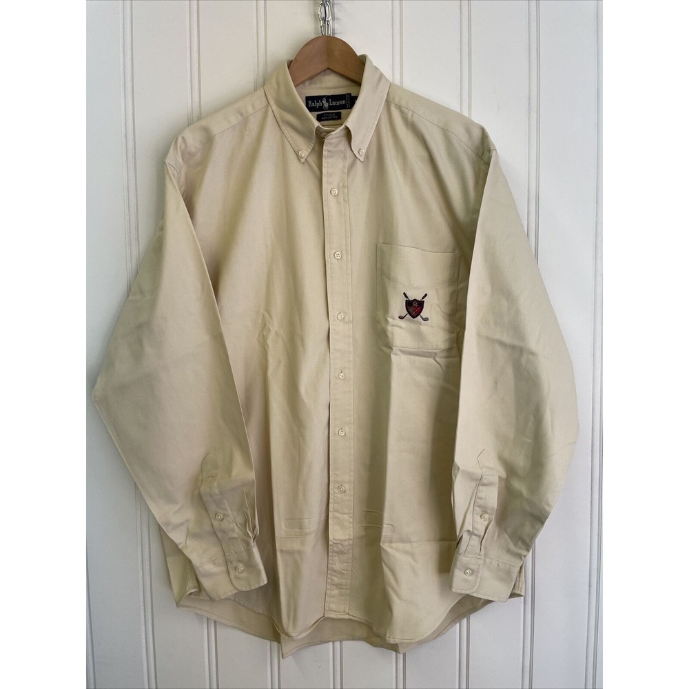 Vintage Ralph Lauren Tilden Golf long sleeved size L with Embroidered pocket